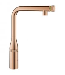 Grohe Смеситель для кухни Essence Smart Control, дл.излива - 199мм, поворотный/вытяжной, вентиль/кнопка, теплый закат