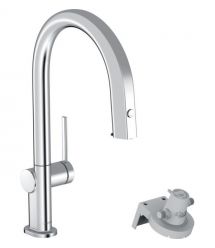 Hansgrohe Смеситель для кухни Hansgrohe Aqittura M91, дл.излива - 240мм, вытяжной, 1 рычаг, FilterSystem 210, хром