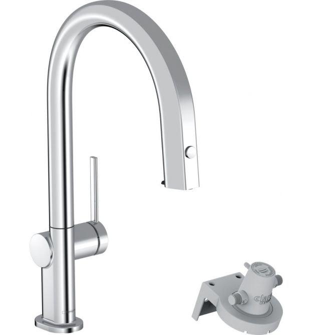 Hansgrohe Смеситель для кухни Hansgrohe Aqittura M91, дл.излива - 240мм, вытяжной, 1 рычаг, FilterSystem 210, хром