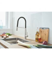 Grohe Смеситель для кухни Viamo, дл.излива - 235мм, поворотный/гибкий, 1рычаг, хром