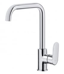 Deante Смеситель для кухни Alpinia, дл.излива - 198мм, поворотный, 1 рычаг, хром