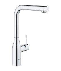 Grohe Смеситель для кухни Accent, дл.излива - 204мм, поворотный/вытяжной, 1рычаг, хром