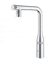Grohe Смеситель для кухни Accent Smart Control, дл.излива - 201мм, поворотный/вытяжной, вентиль/кнопка, хром