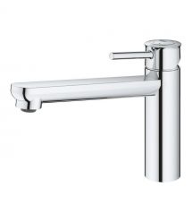 Grohe Смеситель для кухни BauClassic, дл.излива - 222мм, поворотный, 1рычаг, хром