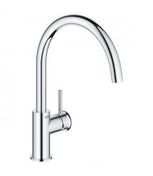 Grohe Смеситель для кухни BauClassic, дл.излива - 223мм, поворотный, 1рычаг, хром
