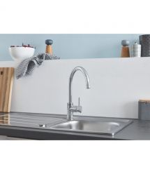 Grohe Смеситель для кухни BauClassic, дл.излива - 223мм, поворотный, 1рычаг, хром