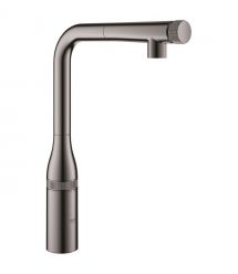 Grohe Смеситель для кухни Essence Smart Control, дл.излива - 199мм, поворотный/вытяжной, вентиль/кнопка, графит
