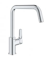 Grohe Смеситель для кухни Via, дл.излива - 228мм, поворотный, 1рычаг, хром