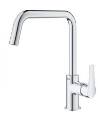 Grohe Смеситель для кухни Via, дл.излива - 228мм, поворотный, 1рычаг, хром