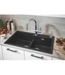 Grohe Смеситель для кухни Vento Dual Spray, дл.излива - 223мм, поворотный/вытяжной, 1рычаг, хром