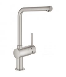 Grohe Смеситель для кухни Vento, дл.излива - 210мм, поворотный, 1рычаг, супер сталь