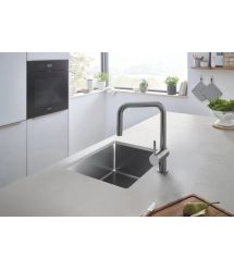 Grohe Смеситель для кухни Minta, дл.излива - 225мм, поворотный/вытяжной, 1рычаг, матовый графит