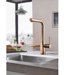 Grohe Смеситель для кухни Essence, дл.излива - 204мм, поворотный/вытяжной, 1рычаг, теплый закат