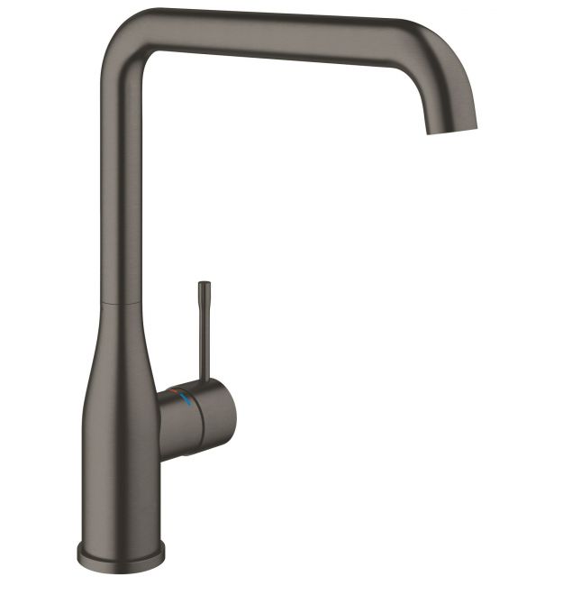 Grohe Смеситель для кухни Essence, дл.излива - 220мм, поворотный, 1рычаг, матовый графит