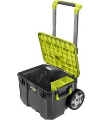 Ryobi Ящик модульный для инструмента Link RSL201, на колесиках, телескопическая ручка, 39х57х49.5см, пластик