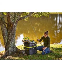 Ryobi Ящик модульный для инструмента Link RSL201, на колесиках, телескопическая ручка, 39х57х49.5см, пластик