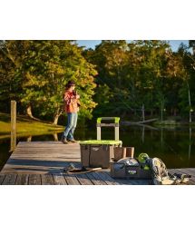 Ryobi Ящик модульный для инструмента Link RSL201, на колесиках, телескопическая ручка, 39х57х49.5см, пластик