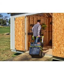 Ryobi Ящик модульный для инструмента Link RSL201, на колесиках, телескопическая ручка, 39х57х49.5см, пластик