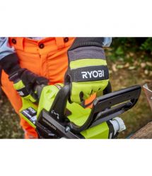 Ryobi Перчатки рабочие RAC258M, козья кожа, защита от порезов, р.M, черно-желтый