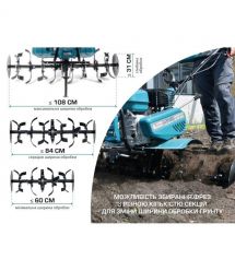 Könner & Söhnen Культиватор бензиновый KS 7HP-950S, 7л.с, 80кг