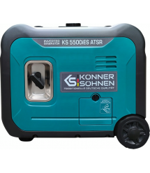 Könner & Söhnen Генератор бензиновый инверторный KS 5500iES ATSR, 230В, 5.5кВт, АВР(ATS), электростартер, 52кг