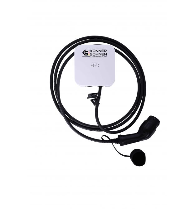 Könner & Söhnen Станция зарядки электромобилей KS P32/3, 400В, 33А, 22кВт, 3 фазы, Type 2, IP65, 6кг