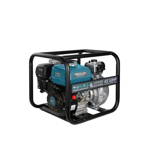 Könner & Söhnen Мотопомпа KS 50HP высоконапорная, 7.0л.с, 500л/мин, 29кг