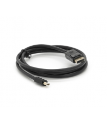 Конвертер mini Display Port (тато) на Display Port (тато) 1.8m (пакет) Black