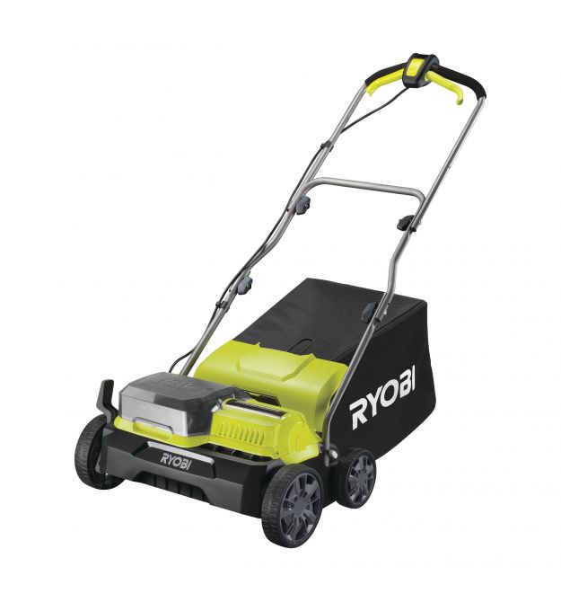 Ryobi Аэратор-скарификатор аккумуляторный ONE+ RY18SFX35A-240 18В акб 2х4А·ч 35см 55л 10кг