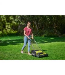 Ryobi Аэратор-скарификатор аккумуляторный ONE+ RY18SFX35A-240 18В акб 2х4А·ч 35см 55л 10кг