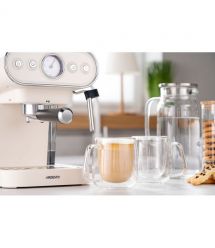 ARDESTO Набор чашек с ручками и двойными стенками, 250мл, 2шт, боросиликатное стекло, прозрачный