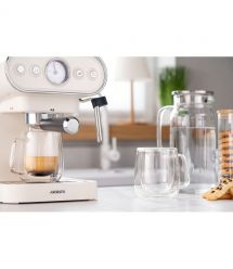 ARDESTO Набор чашек с ручками и двойными стенками, 250мл, 2шт, боросиликатное стекло, прозрачный