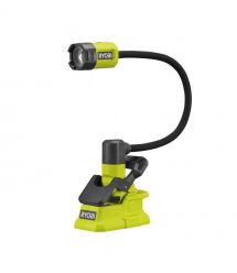 Ryobi Фонарь RLCF18-0, ONE+ 18В, 400 лм, 2 режима, гибкая штанга, фокусировка линзы (без АКБ и ЗУ)