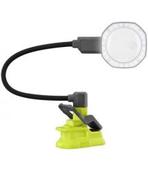 Ryobi Фонарь RML18-0 18В, 500 лм, 2 режима, гибкая штанга, увеличительная линза 86 мм (без АКБ и ЗУ)