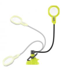 Ryobi Фонарь RML18-0 18В, 500 лм, 2 режима, гибкая штанга, увеличительная линза 86 мм (без АКБ и ЗУ)