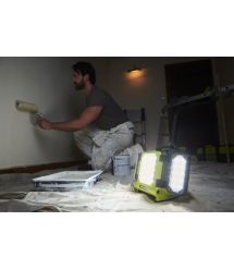 Ryobi Прожектор гибридный панельный ONE+ RLPH18-0 18В/220В Hybrid 3 LED панели 3000лм 3 режима яркости (без АКБ и ЗУ)