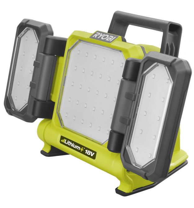 Ryobi Прожектор аккумуляторный панельный ONE+ RLP18-0 18В 3 LED панели 3000лм 3 режима яркости (без АКБ и ЗУ)