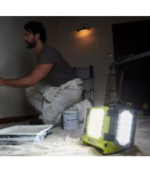 Ryobi Прожектор аккумуляторный панельный ONE+ RLP18-0 18В 3 LED панели 3000лм 3 режима яркости (без АКБ и ЗУ)