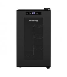 Philco Холодильник для вина, 45х25х50, холод.отд.-21л, зон - 1, бут-8, диспл, подсветка, черный
