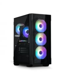 Zalman Корпус I3 Neo TG, без БП, 1xUSB3.0, 2xUSB2.0, 4x120mm RGB, TG Side/Front Panel, ATX, черный