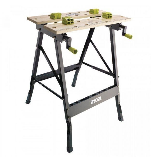 Ryobi Верстак складной RWB01, 605x120x180мм, нагрузка до 100кг, 6кг