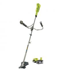 Ryobi Триммер садовый аккумуляторный RBC18X20B4F, ONE+ 18В, 1х4Ач, 20см нож/леска 30с