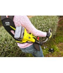 Ryobi Триммер садовый аккумуляторный RBC18X20B4F, ONE+ 18В, 1х4Ач, 20см нож/леска 30с