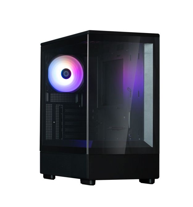 Zalman Корпус P10 без БП, 1xUSB3.0, 1xUSBType-C, 1x120мм ARGB, VGA 384мм, LCS ready, TG Side Panel, mATX, чёрный