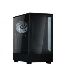 Zalman Корпус P10 без БП, 1xUSB3.0, 1xUSBType-C, 1x120мм ARGB, VGA 384мм, LCS ready, TG Side Panel, mATX, чёрный