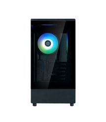 Zalman Корпус P10 без БП, 1xUSB3.0, 1xUSBType-C, 1x120мм ARGB, VGA 384мм, LCS ready, TG Side Panel, mATX, чёрный