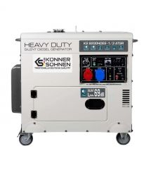 Könner & Söhnen Генератор дизельный KS 9200HDES-1/3 ATSR (EURO V),230/400В,6.5/6.0кВт,7.5/7.0кВт,1/3Фазы, электростартер, 168кг