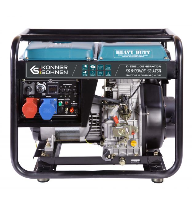 Könner & Söhnen Генератор дизельный KS 9100HDE-1/3 ATSR (EURO V), 230/400В, 6.5/6.0кВт, 7.5/7.0кВт, 1