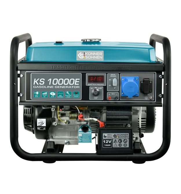 Könner & Söhnen Генератор бензиновый KS 10000E, 230В, 8кВт, электростартер, 85.5кг