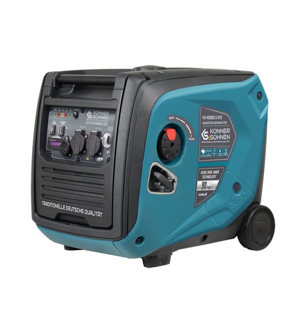 Könner & Söhnen Генератор инверторный бензиновый KS 4000iE S ATS, 230В, 4.0кВт, АВР(ATS), электростартер, 40кг